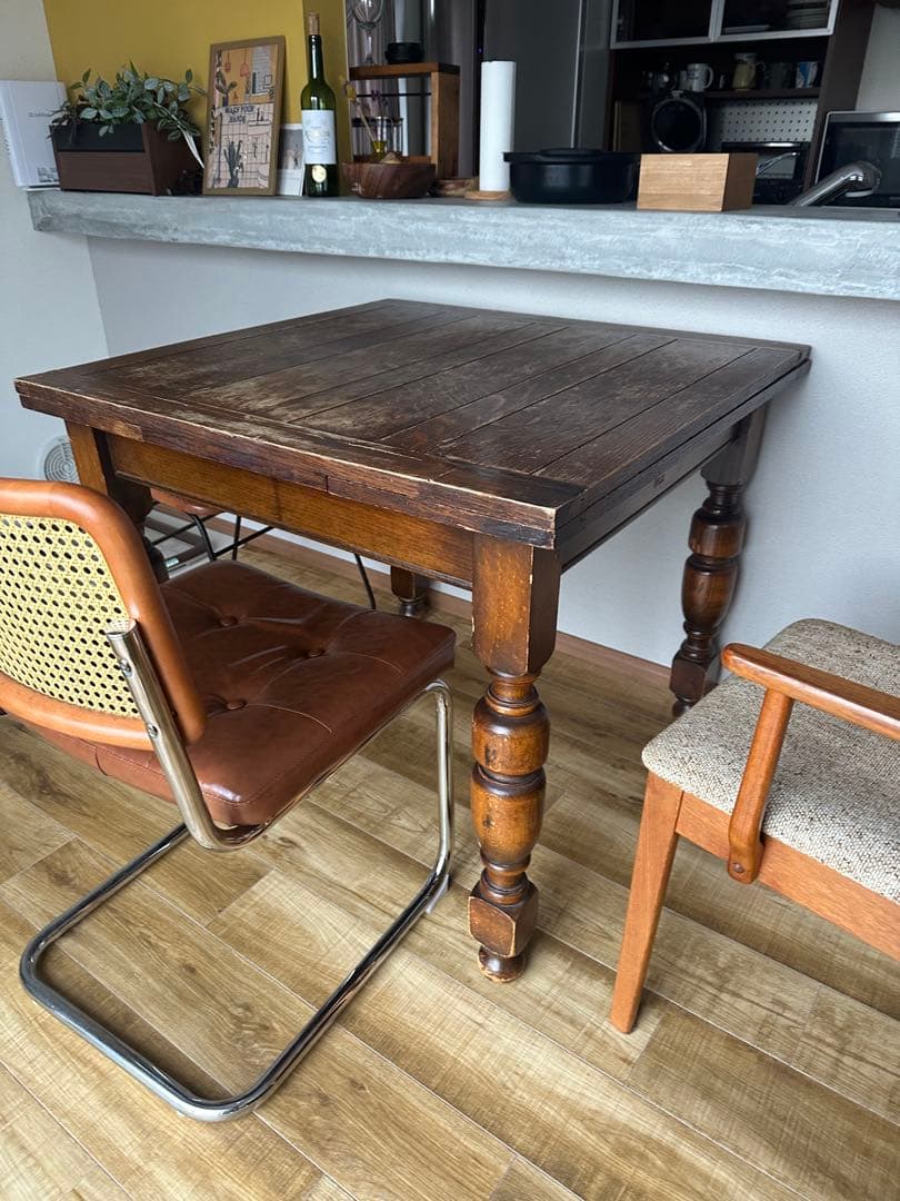 りいふ　 最終値下げ‼︎木製カントリースタイルダイニングテーブル