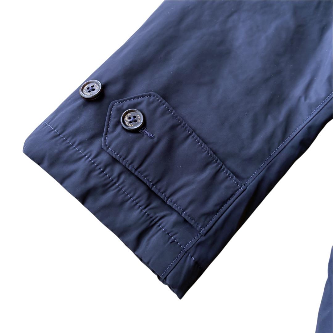 未使用　ポロ ラルフローレン　中綿　ステンカラーコート　比翼　XXL　ネイビー