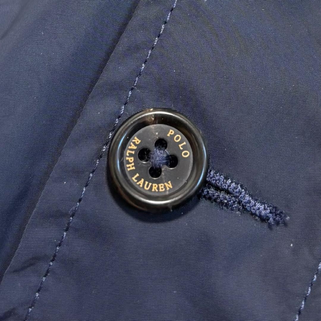 未使用　ポロ ラルフローレン　中綿　ステンカラーコート　比翼　XXL　ネイビー