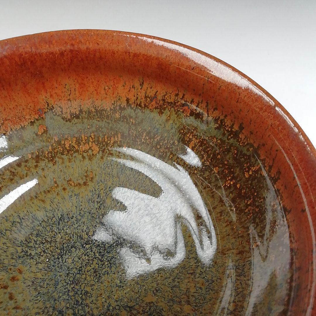 Ｔ８１５　茶碗　『天目茶碗』『火の川焼』『福島絵美 造』　共箱　抹茶碗　茶道具