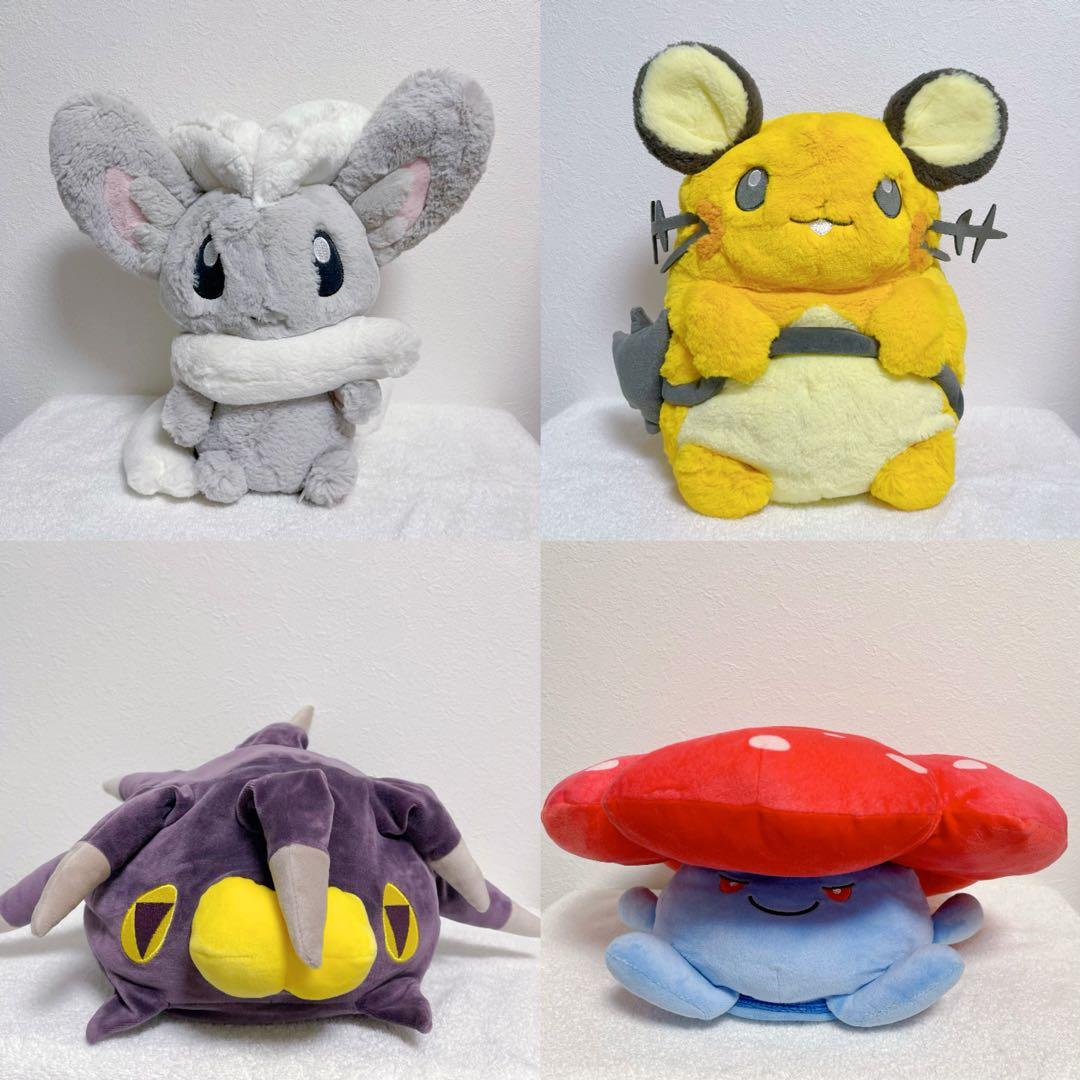 タグなし4点セット ポケモンぬいぐる チュリネ デデンネ モルペコ ラフレシア