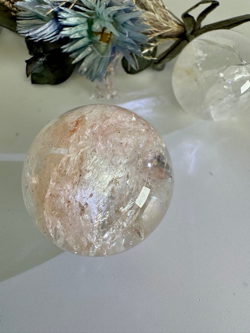 ⭐︎様　ご確認お写真　クラックあり　ピンククォーツ