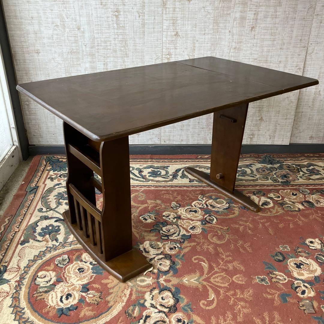 北欧レトロ オープンシェルフバタフライテーブル ダイニングテーブル