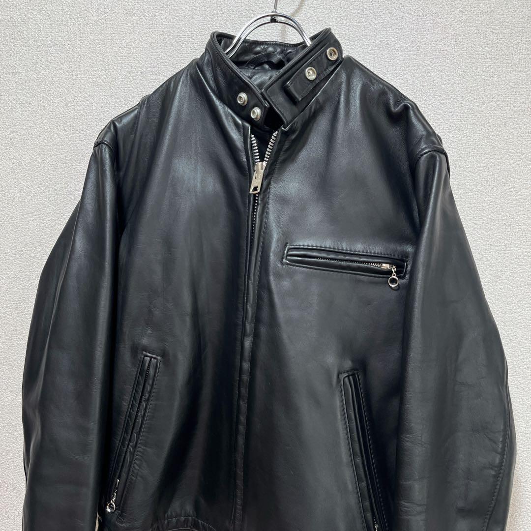 【極美品】Schott シングル レザージャケット 38 ファー ライナー付き