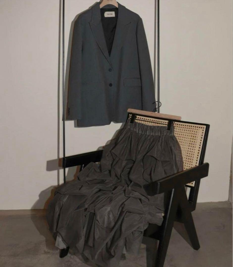 【未使用】THE TOE IRIS TULLE SKIRT GRAY