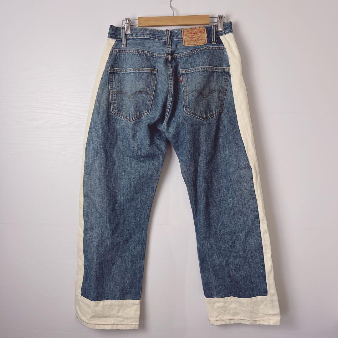 B SIDES JEANS リーバイス　ドッキング　デニム　W24 ワイド