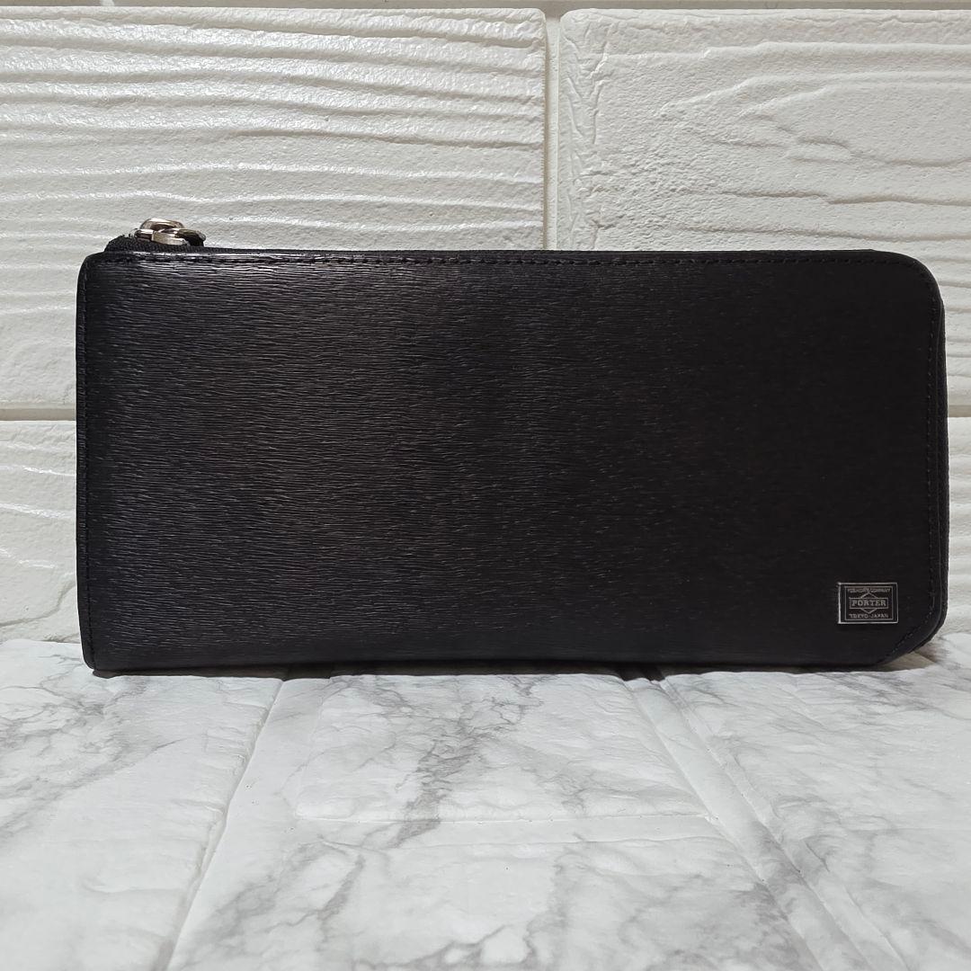 吉田カバン PORTER ブラック レザー L字 長財布