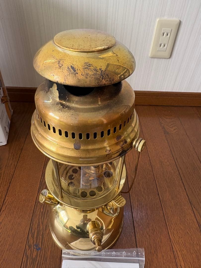 ゴールド　ペトロマックスHK500　リフレクター、社外ケース付き