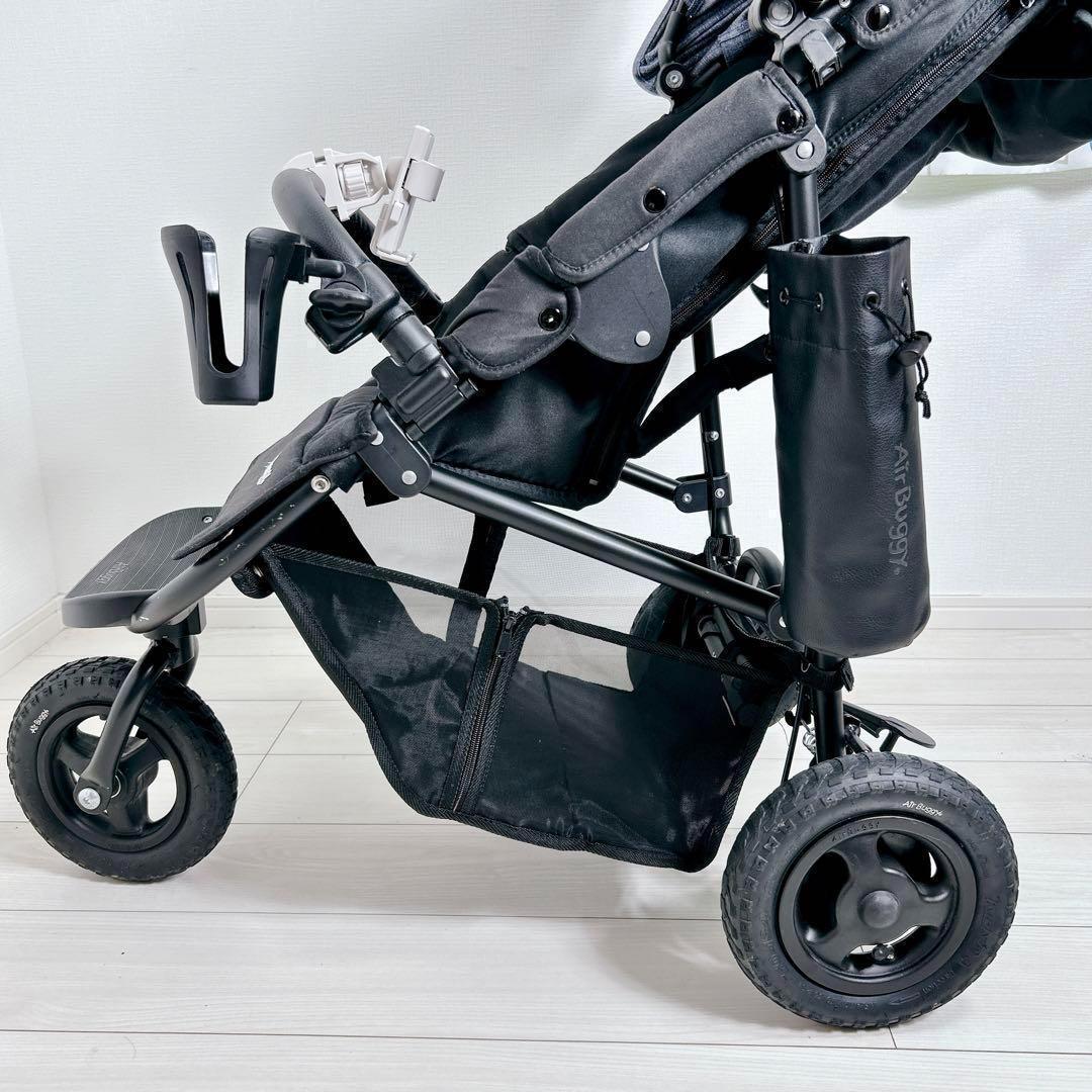 エアバギー　ココプレミアム　フロムバース　デニム　ストーン　ベビーカー　ブレーキ