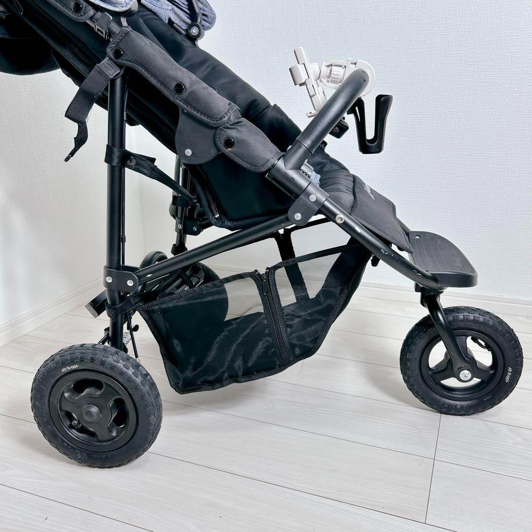 エアバギー　ココプレミアム　フロムバース　デニム　ストーン　ベビーカー　ブレーキ