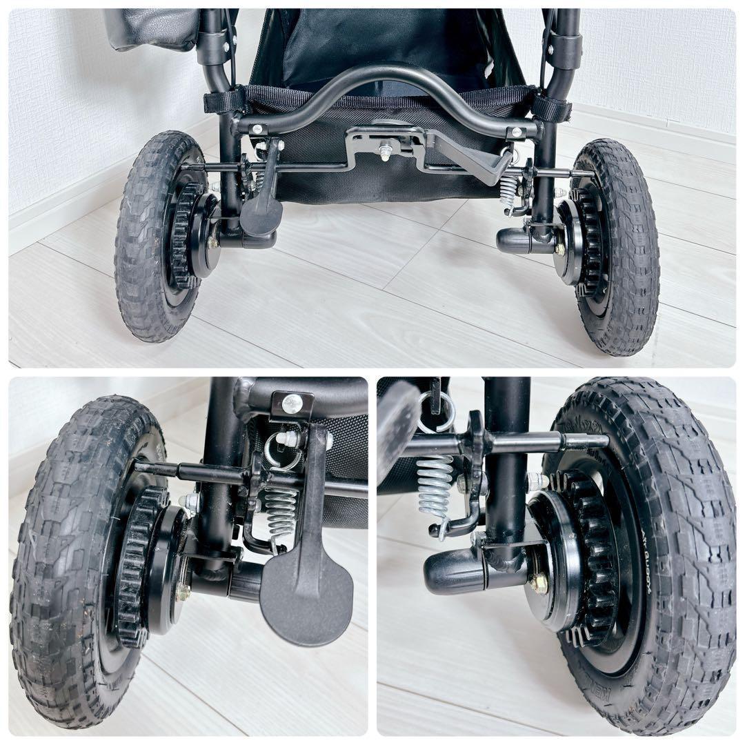 エアバギー　ココプレミアム　フロムバース　デニム　ストーン　ベビーカー　ブレーキ