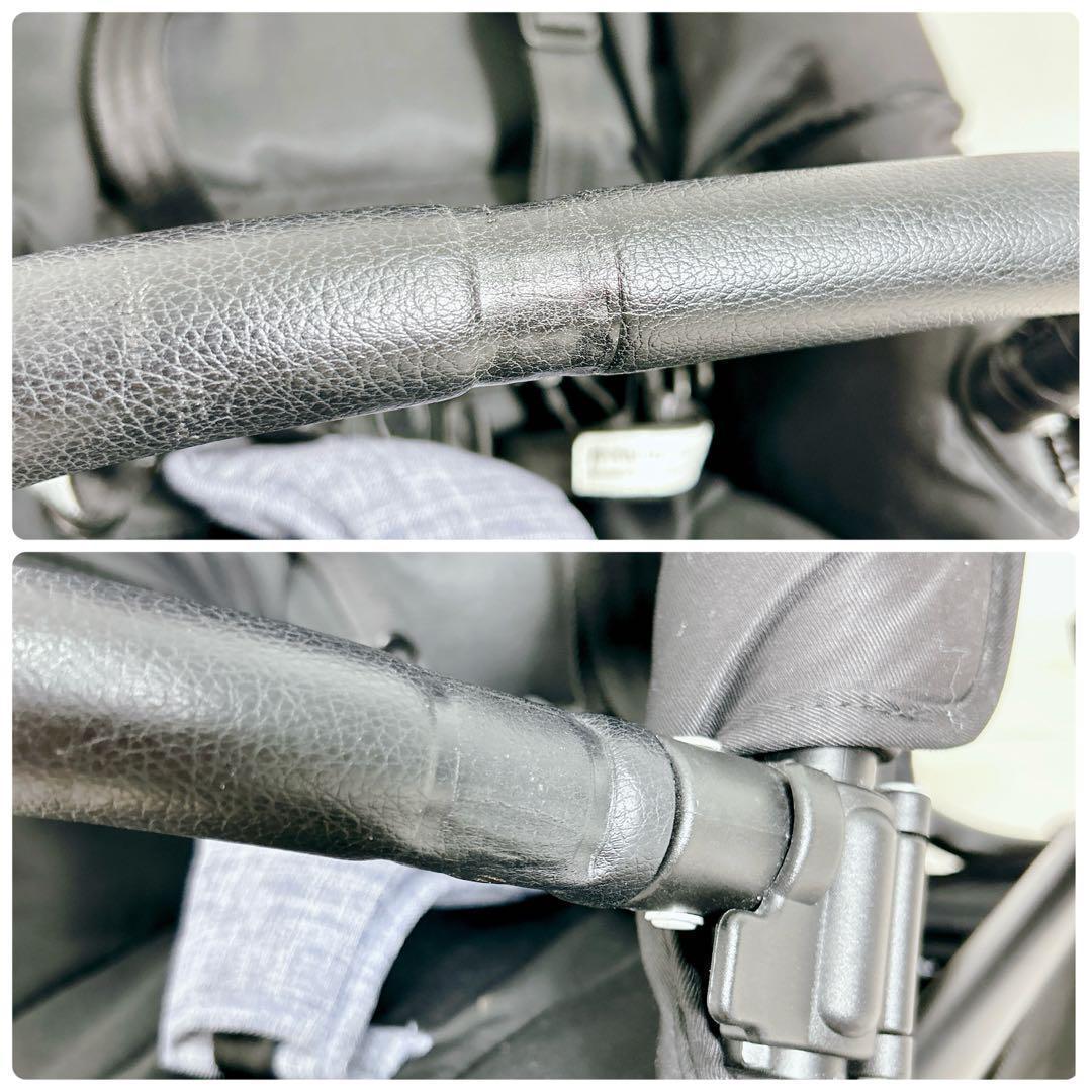 エアバギー　ココプレミアム　フロムバース　デニム　ストーン　ベビーカー　ブレーキ