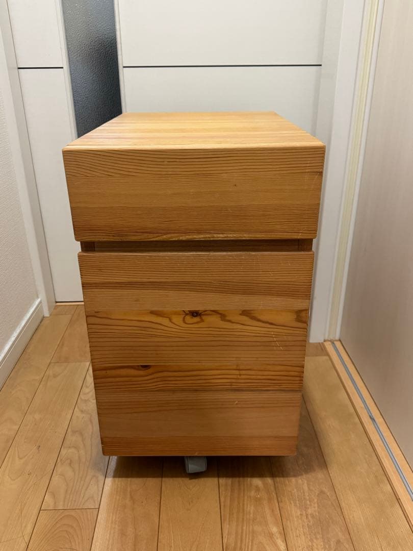 無印　デスクキャビネット　キャスター付