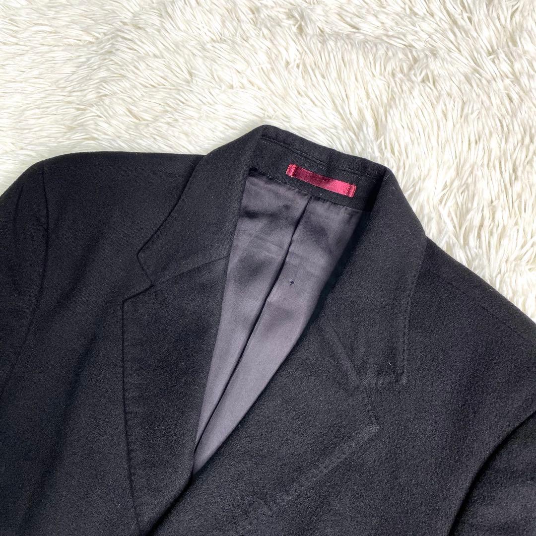 Paul smith チェスターコート カシミヤ100% ロング 黒 L ロング