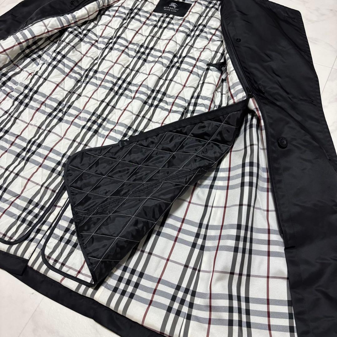 【極美品】バーバリー ブラックレーベル トレンチコート ベルト ライナー付き