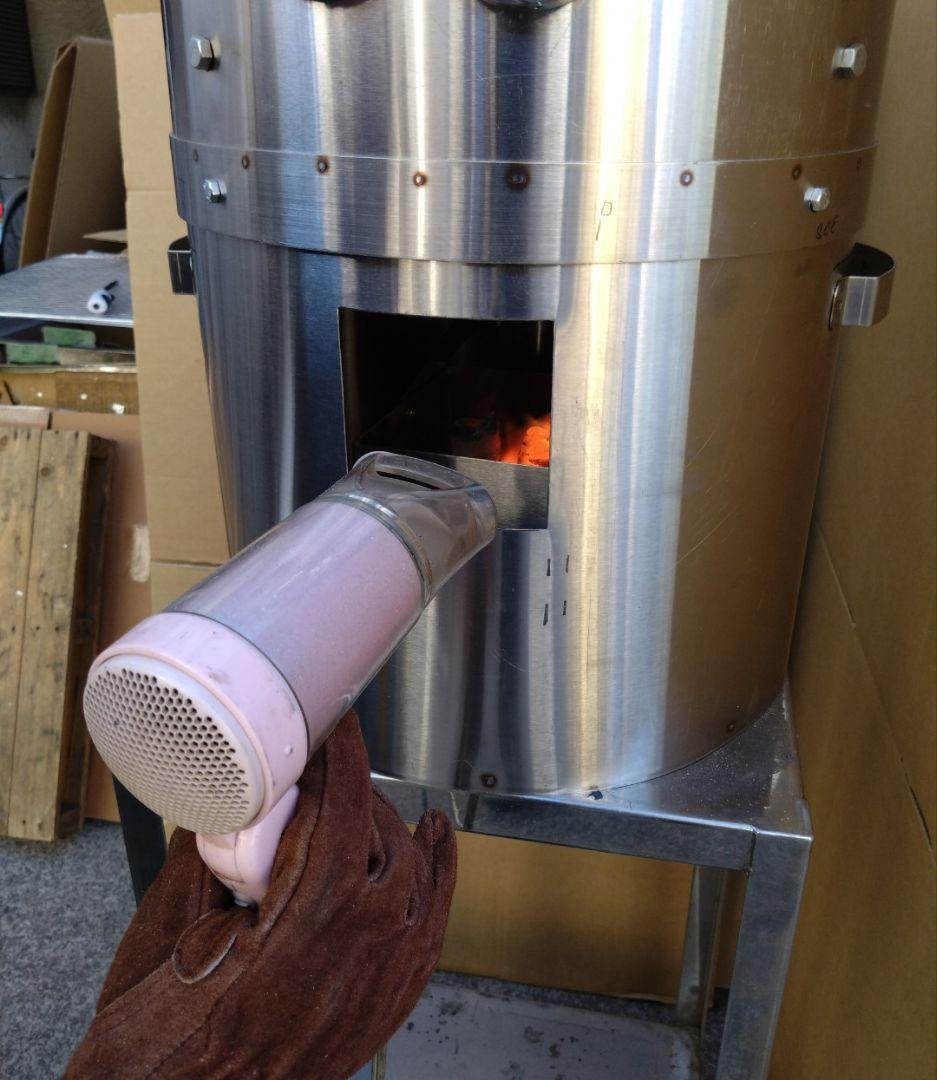 値下げ「炭火」焼いも 丸釜 網付き 軽トラ さつまいも 農家 マルシェ 祭MG5