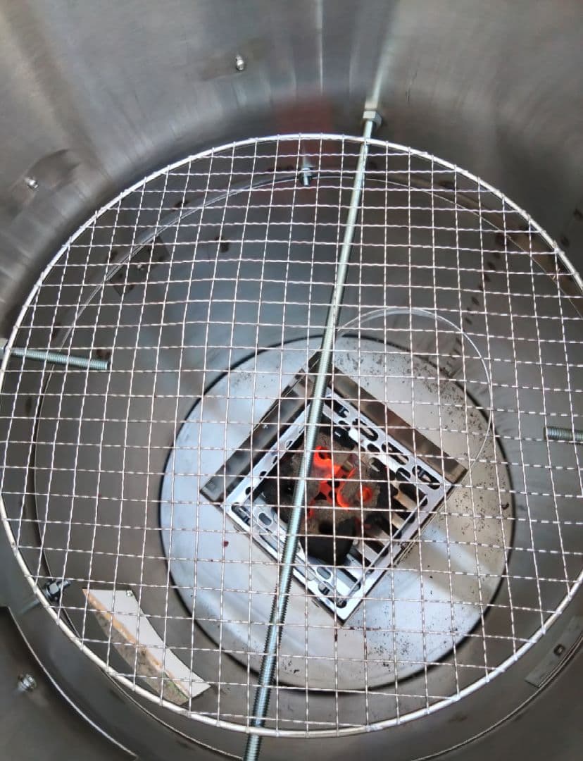 値下げ「炭火」焼いも 丸釜 網付き 軽トラ さつまいも 農家 マルシェ 祭MG5