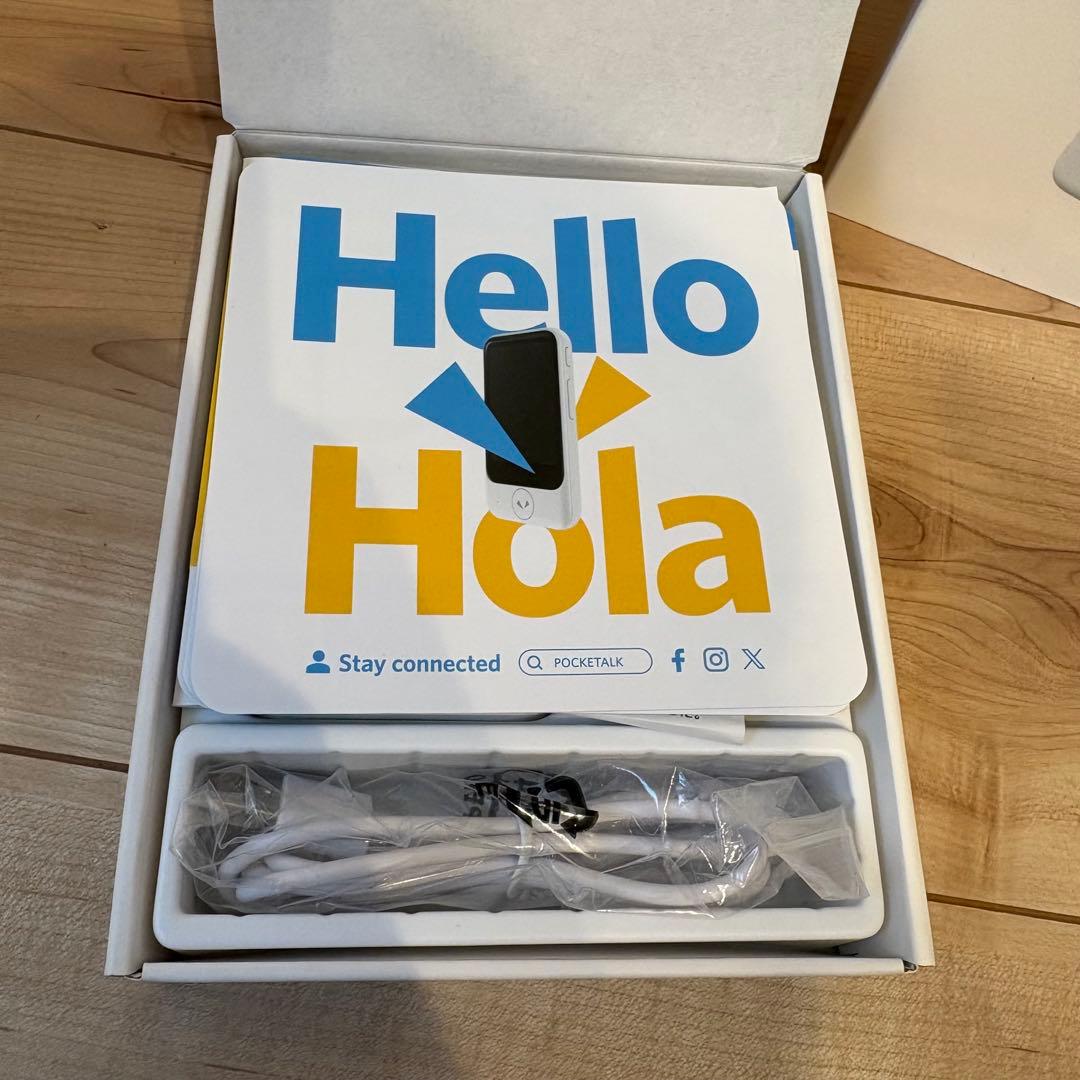 【美品】ポケトークPOCKETALK S2 翻訳機　翻訳