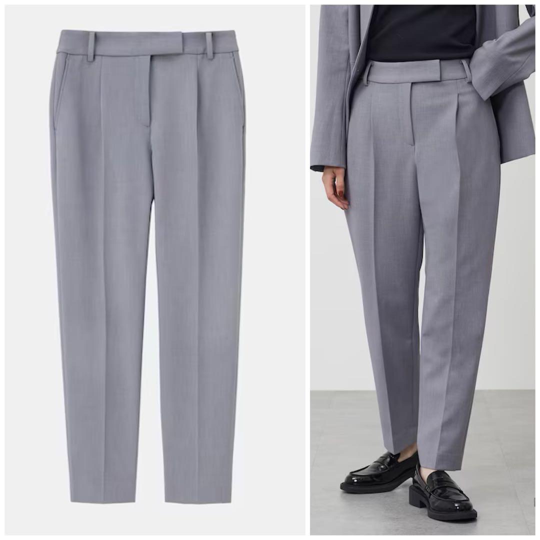 PLST/ウォームリザーブペプラムジャケット & テーパードパンツ/SIZE:L