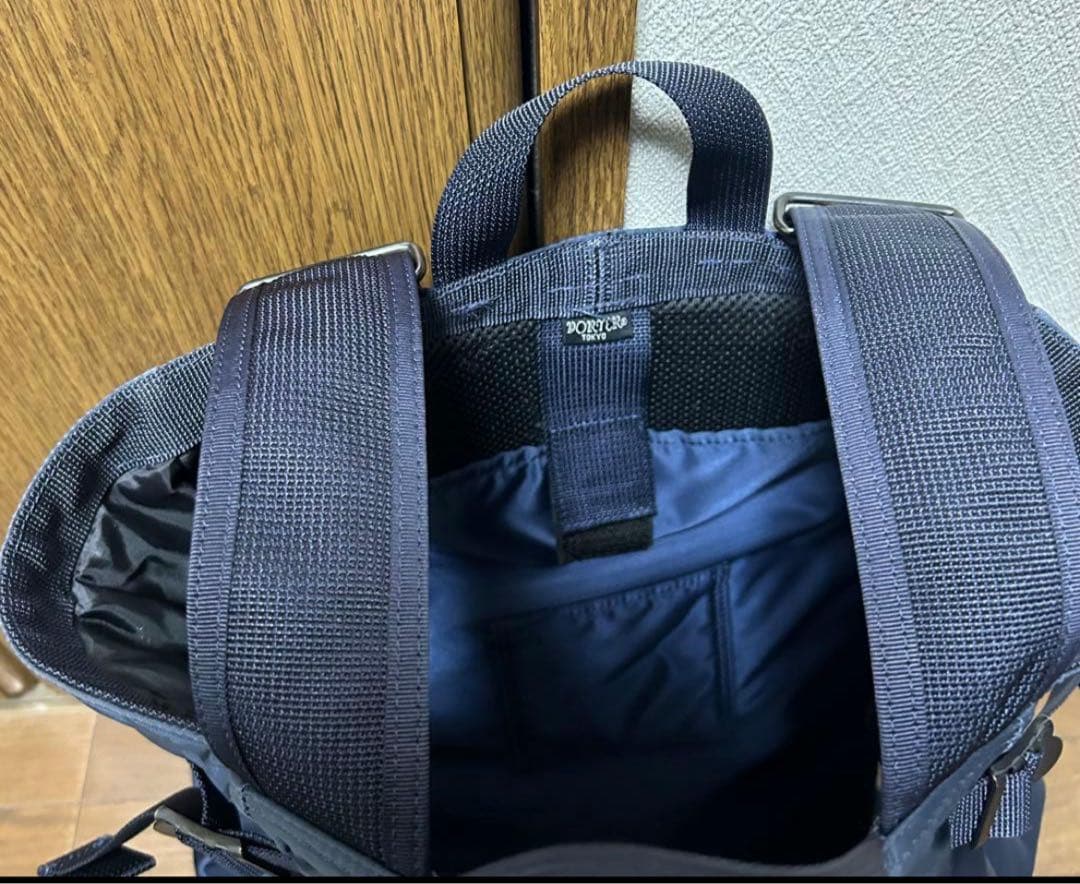 PORTER　菊池亜希子　ポッケサック　バックパック　リュック　ネイビー　紺色