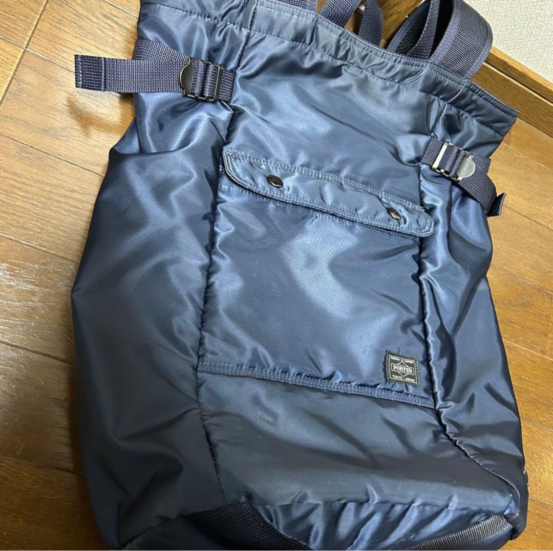 PORTER　菊池亜希子　ポッケサック　バックパック　リュック　ネイビー　紺色