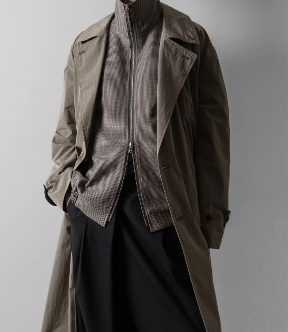 新品 ssstein ウィンドプルーフナイロンダブルブレステッドコート 25ss