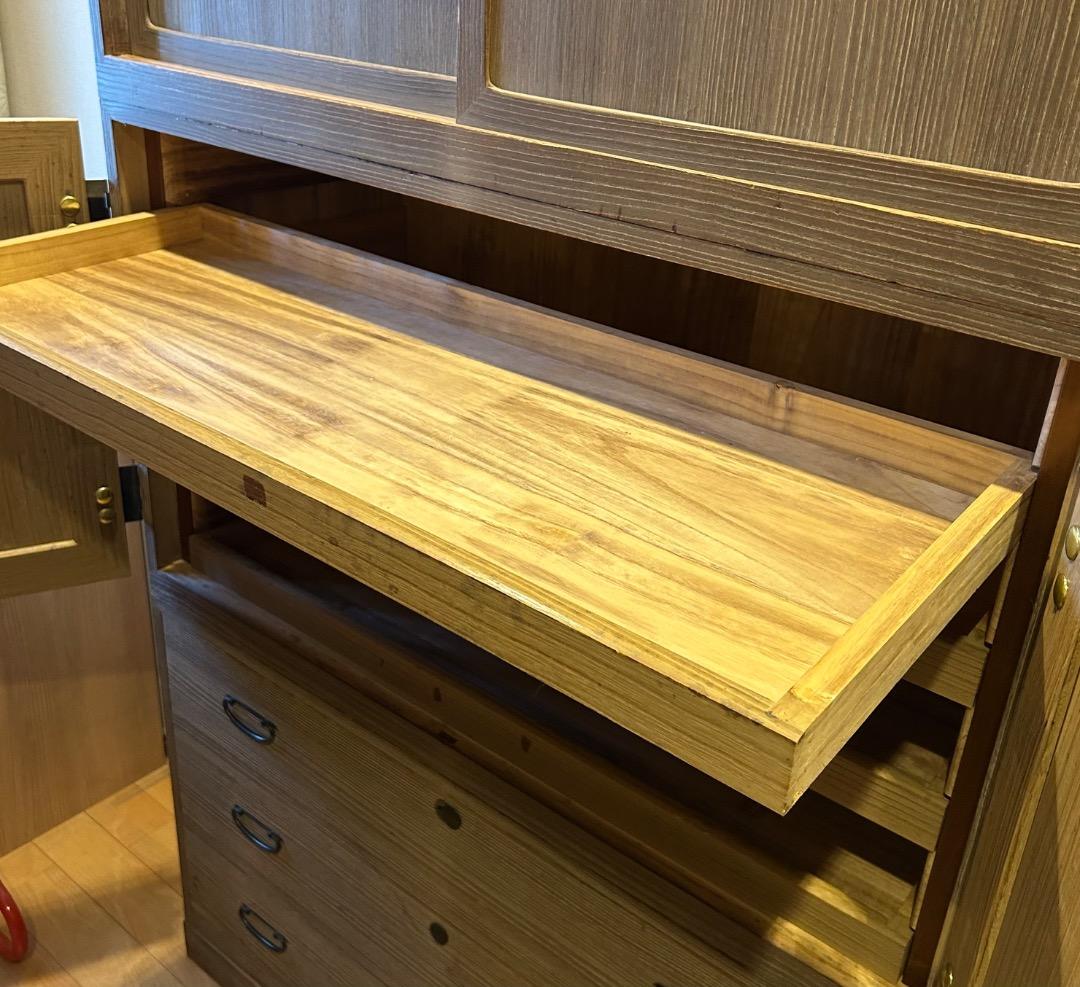 【中古品】桐箪笥　着物収納　時代家具　桐製　アンティーク　昭和レトロ　送料込