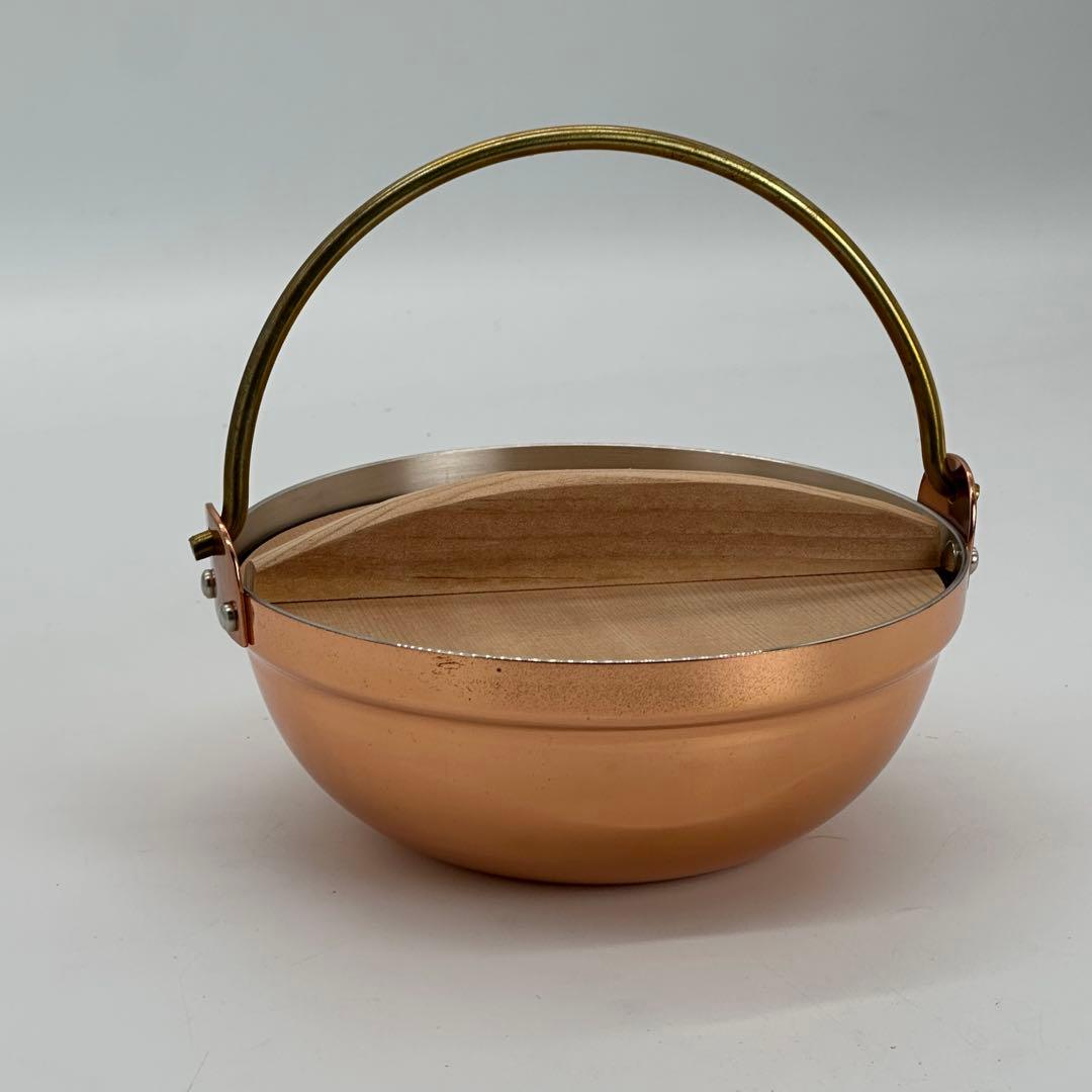 新光堂 新品 残り1点 銅製 一人用 段付 鍋14cm S-5003 燕三条製