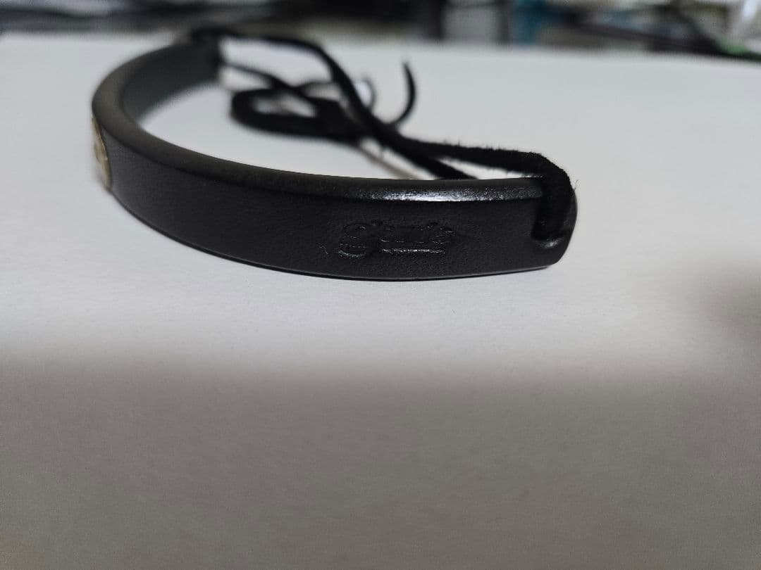 金メタルレザーブレス　　ブレスレット