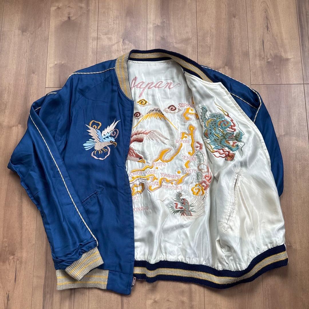 Hide テーラー 東洋 スカジャン 青鷹