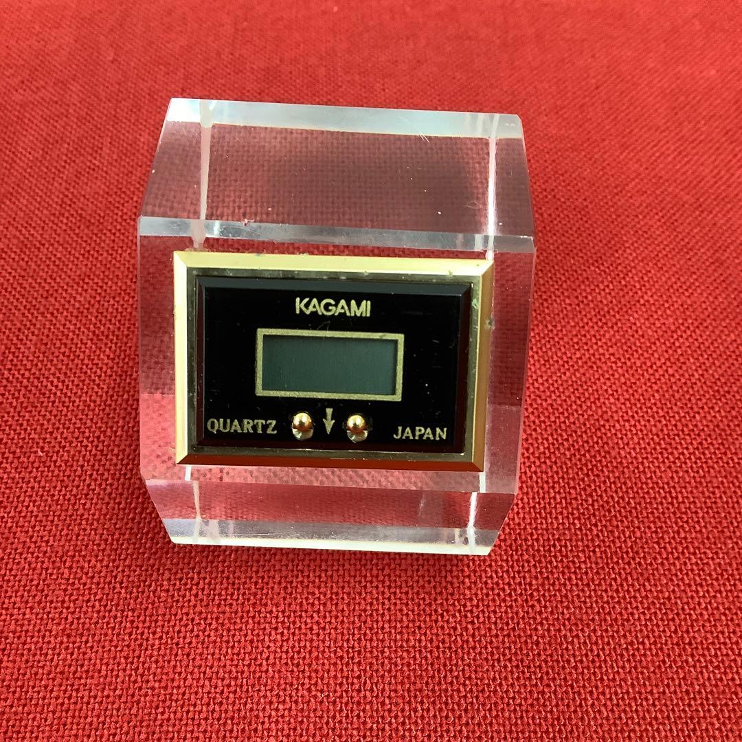 カガミクリスタル 置き時計