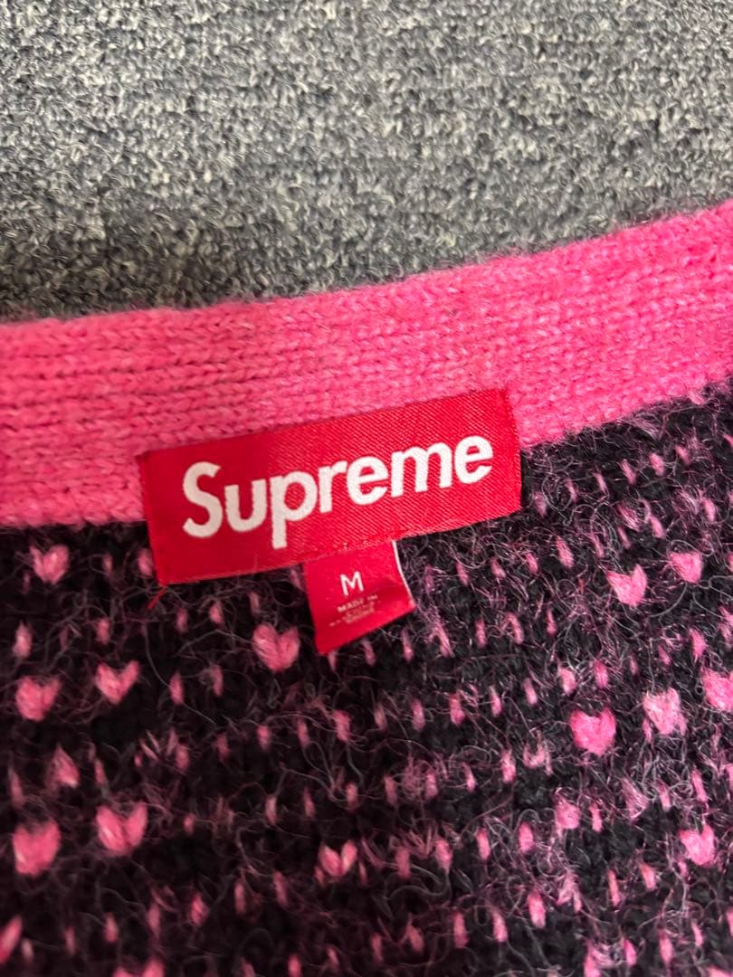 トップス Supreme Textured Knotted Cardigan Pink M