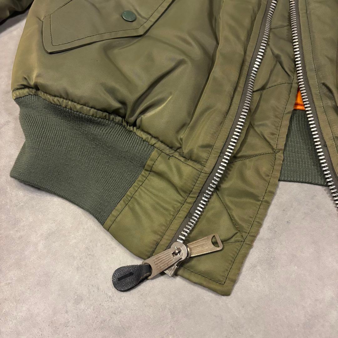 90s AVIREX MA-1 コマーシャルロゴ フライトジャケット