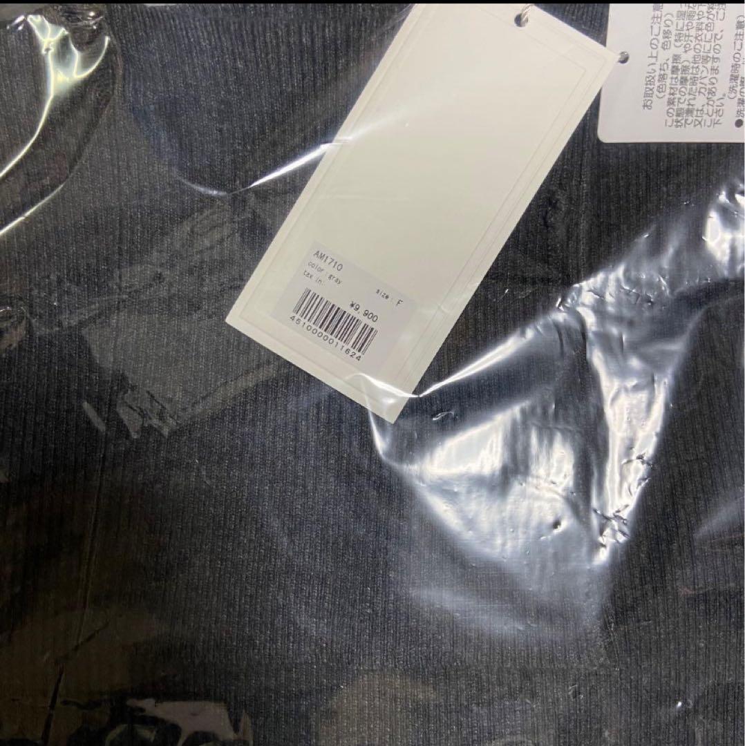 【最安値】andmary Mary turtle knit tops gray