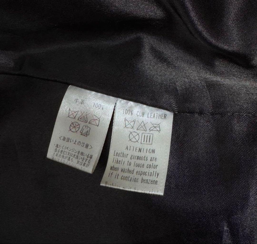 ヘルキャットパンクス ダブル L ライダースジャケット ロンジャン 本革 レザー