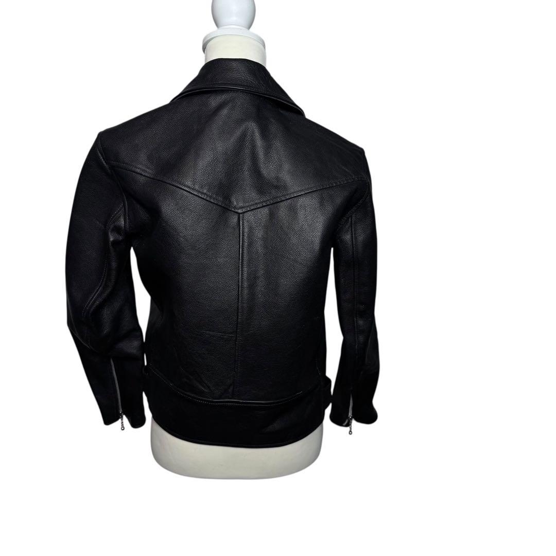 ヘルキャットパンクス ダブル L ライダースジャケット ロンジャン 本革 レザー