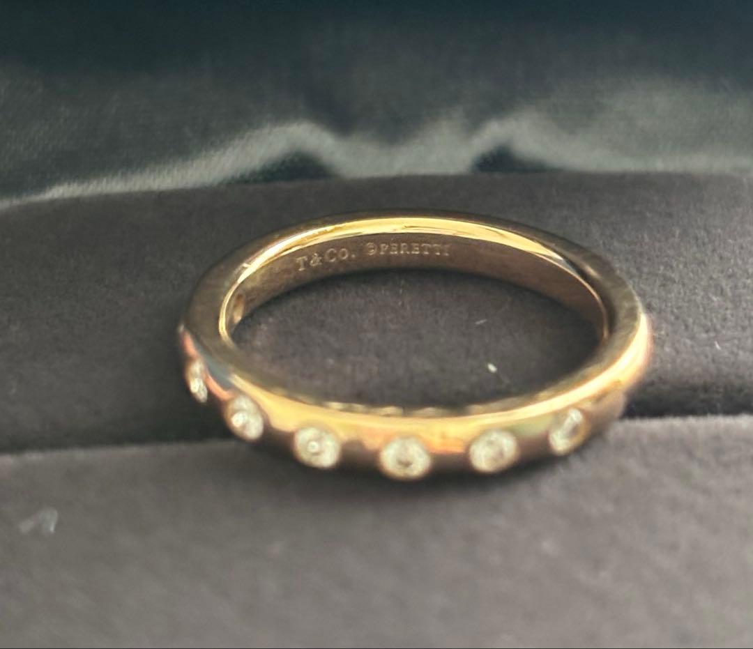 ティファニー　スタッキングバンドリング　エイトダイヤモンド　RG k18