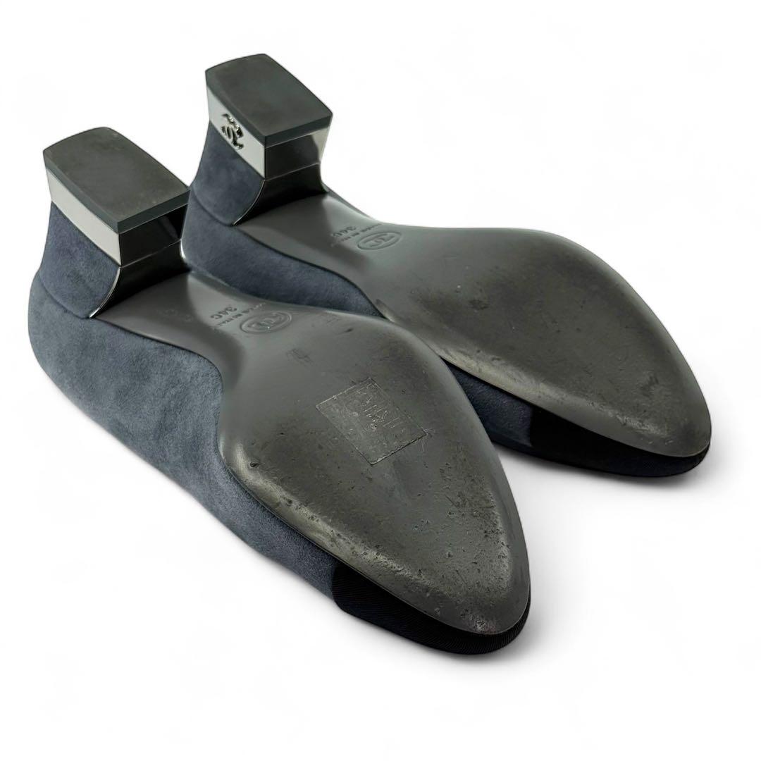 【極美品】シャネル　ココマーク　スエード　レザー　パンプス　ヒール　靴