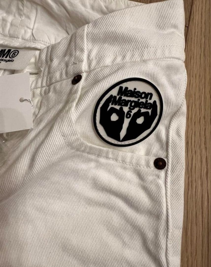 mm6 メゾンマルジェラ デニムパンツ　ホワイト