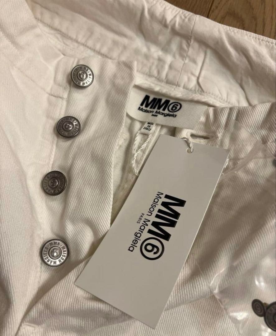 mm6 メゾンマルジェラ デニムパンツ　ホワイト