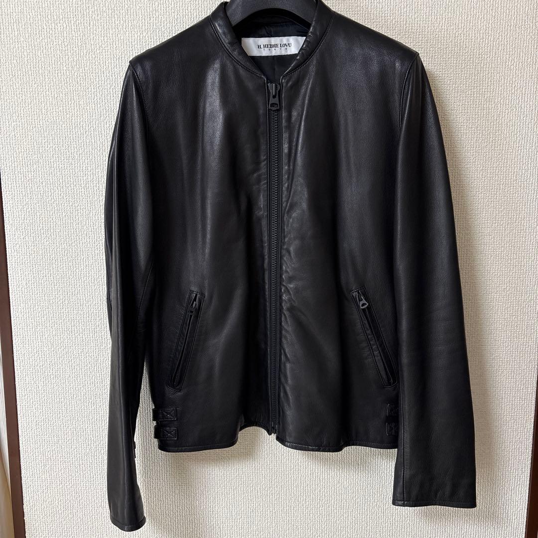 HL HEDDIE LOVUシングルライダースジャケット 黒