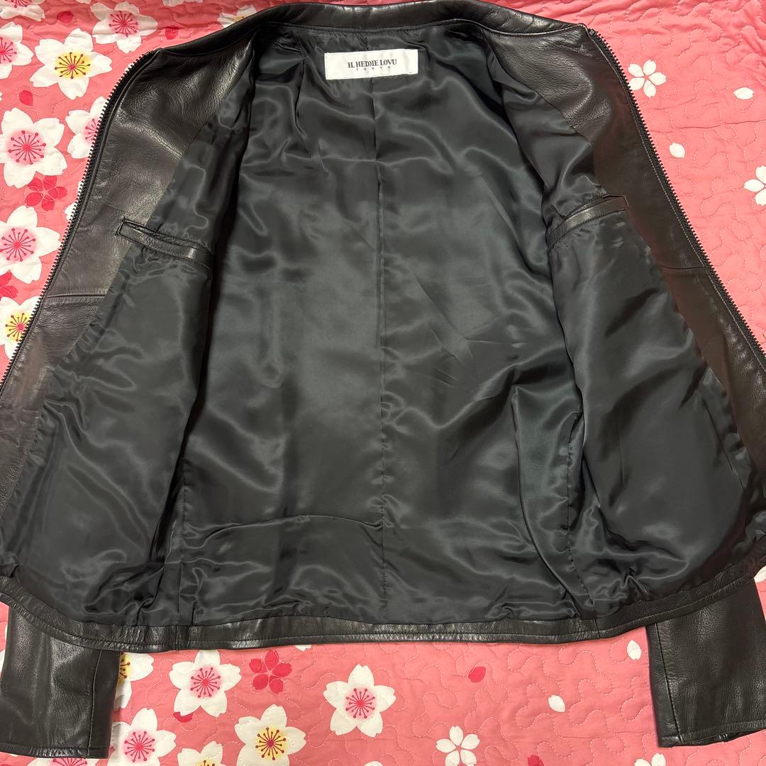 HL HEDDIE LOVUシングルライダースジャケット 黒