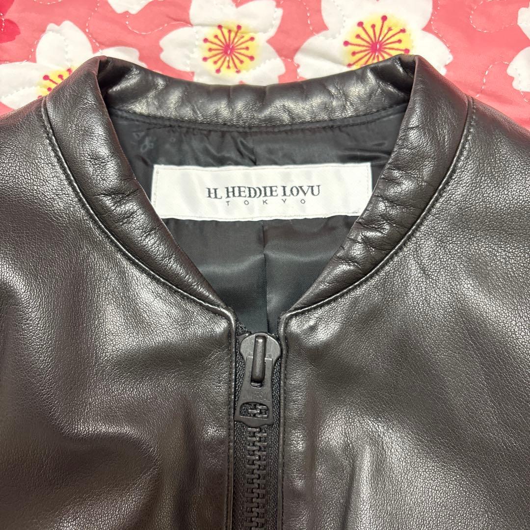 HL HEDDIE LOVUシングルライダースジャケット 黒