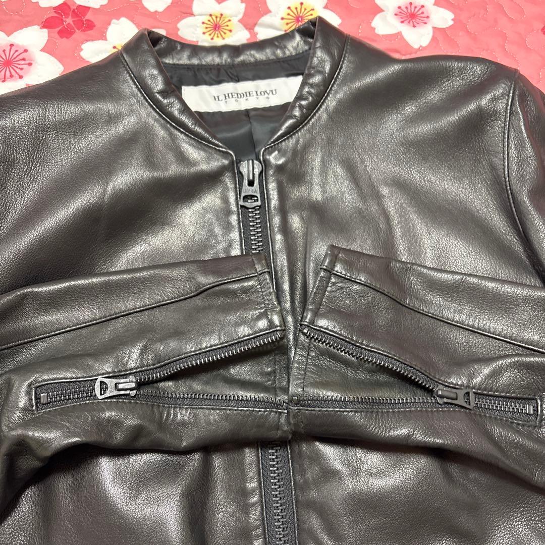 HL HEDDIE LOVUシングルライダースジャケット 黒