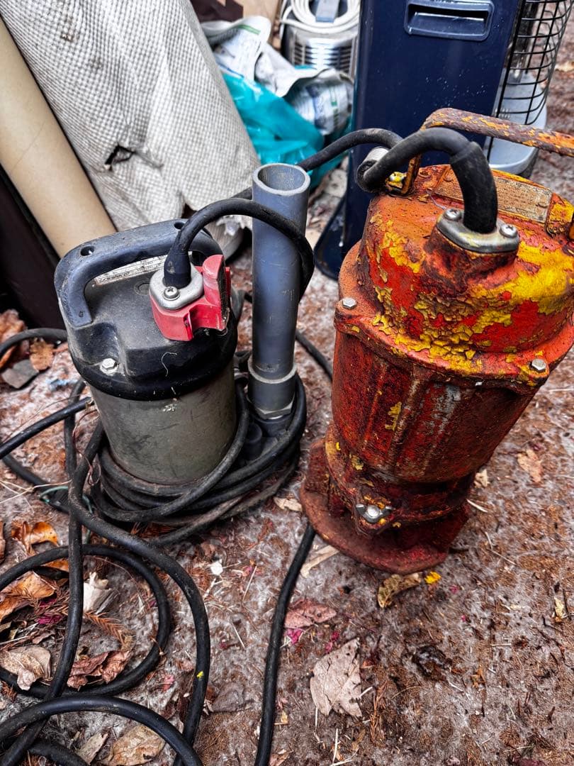 【通電確認済み】 水中ポンプ 100V 寺田ポンプ ツルミポンプ二点セット