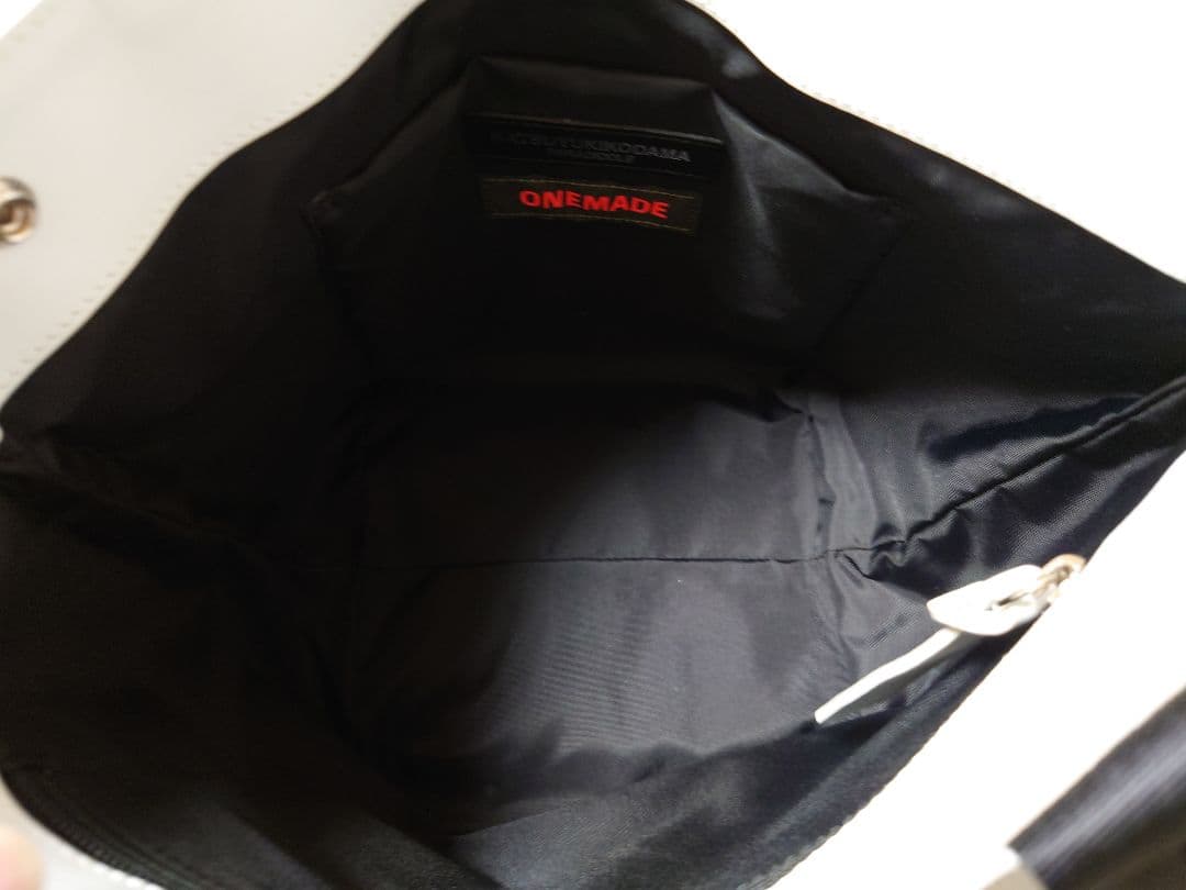 [美品]ONEMADEワンメイドトートバッグ　本革製ホワイト