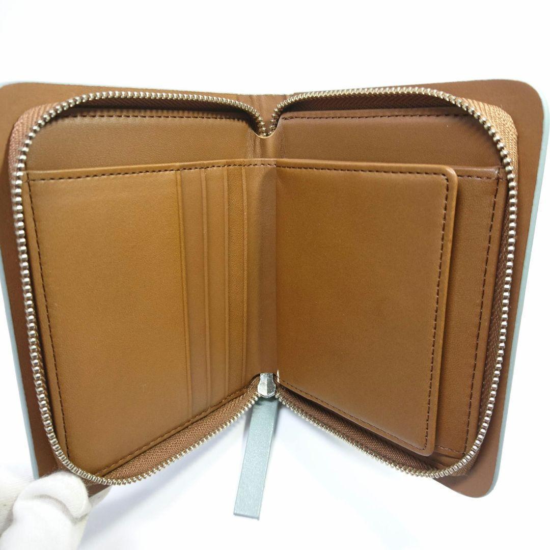 新品 マーガレットハウエルアイデア 折り財布 ミニ財布 ベンジャミン ブルー