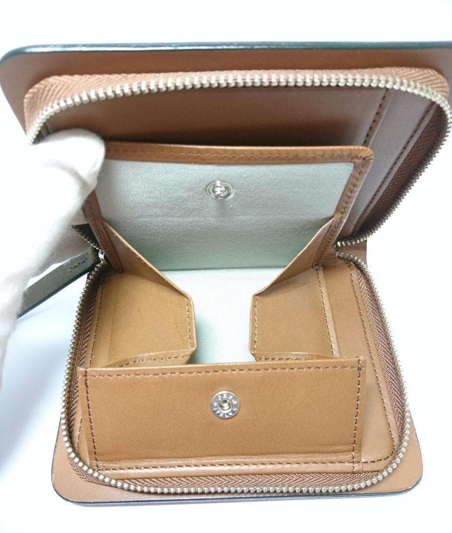 新品 マーガレットハウエルアイデア 折り財布 ミニ財布 ベンジャミン ブルー