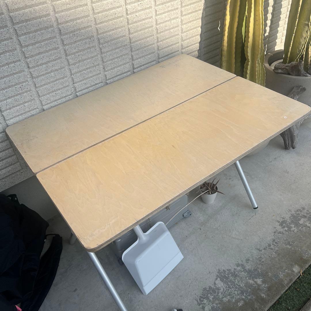 廃盤品　希少　スノーピーク　ワンアクションテーブル　シナベニア