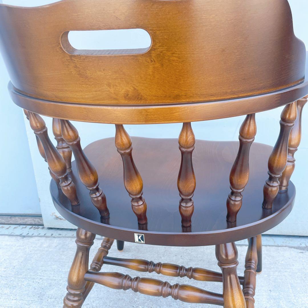 【送料込】飛騨産業 キツツキ アンティーク ウィンザーチェア アームチェア②